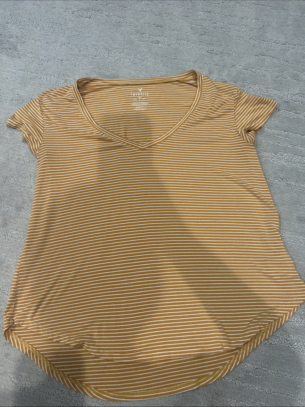 American Eagle Striped V-Neck